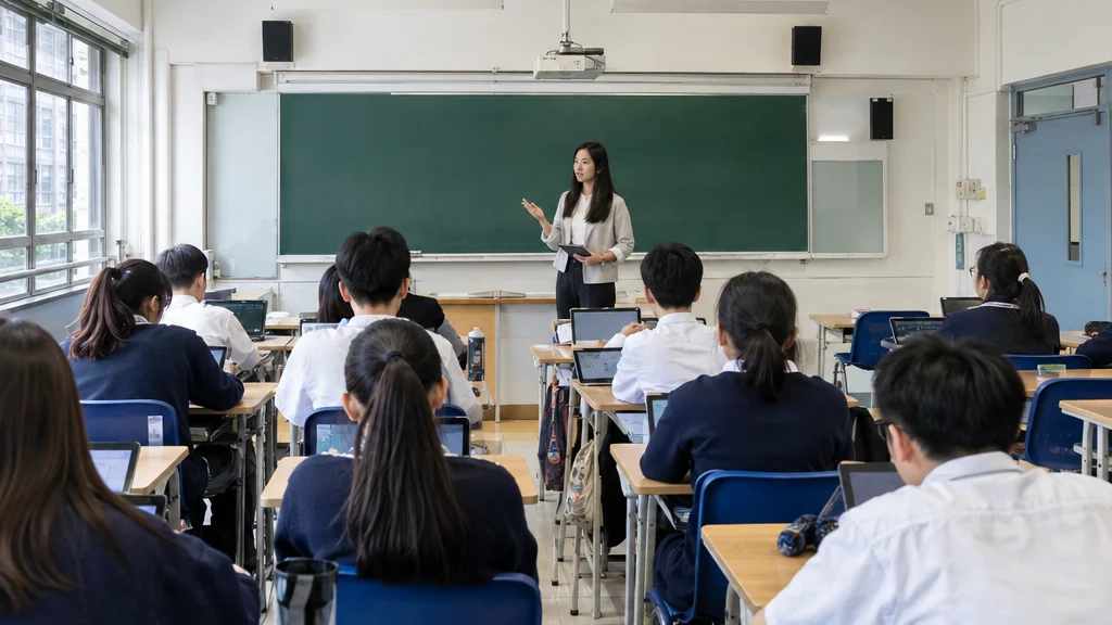 示意圖：學生與教師透過單一登入介面接入多套數字教育工具，避免重複開設帳戶